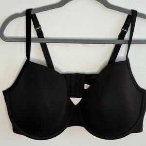 Cacique Lined Underwire Bra Lane Bryant‎ Women's 42DDD Black Stretch Fast Ship
